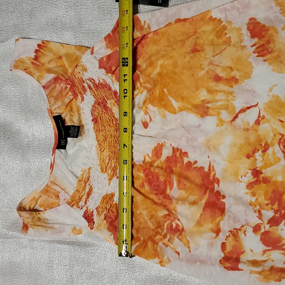 Women's Soft Tank Top Size Small Orange Red - Picture 4 of 5